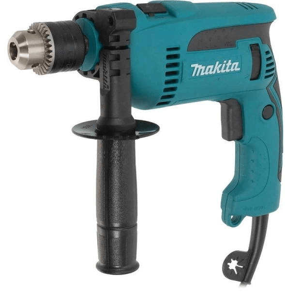 Дрель ударная Makita HP1640 680Вт ключ.13мм