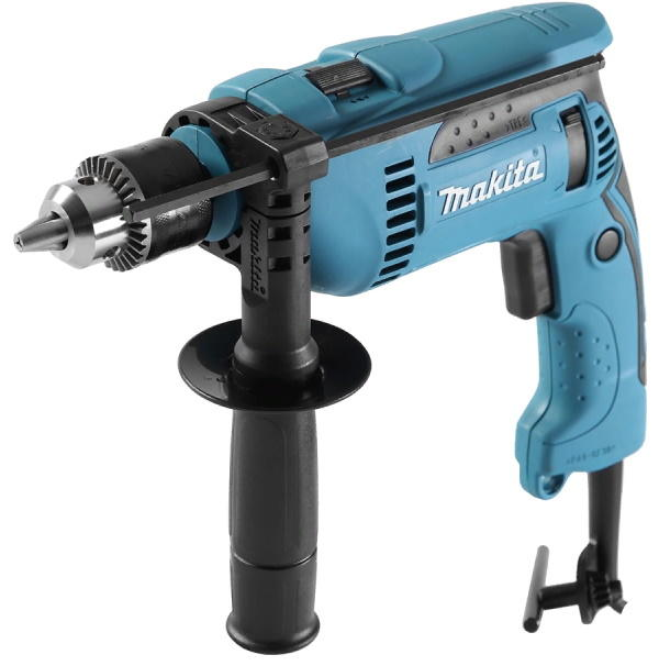 Дрель ударная Makita HP1640К 680Вт ключ.13мм (в кейсе)