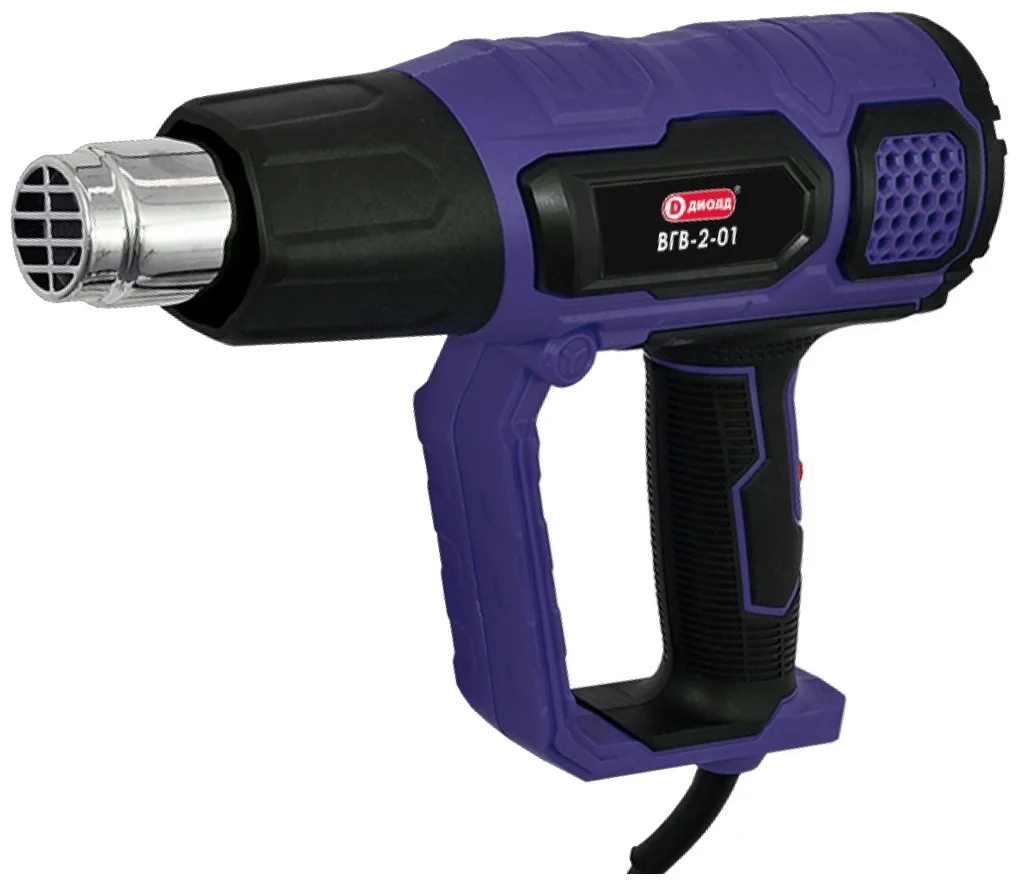 Фен Диолд ВГВ-2-01 2000Вт 300`C 500л/мин Фен Диолд ВГВ-2-01 2000Вт 300`C 500л/мин