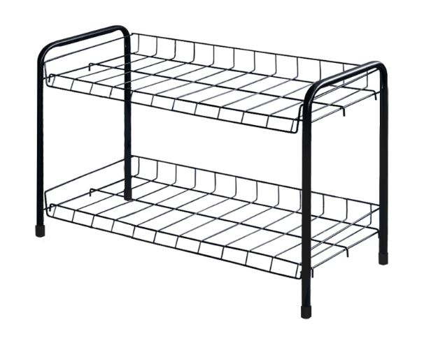 Этажерка 3 для обуви 2 полки 435х660х300 черный ЭТ3