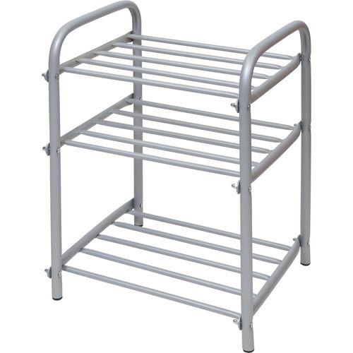 Этажерка Ника Комфорт 1 500х330х450 3-х ярусная серебро ЭТК 1