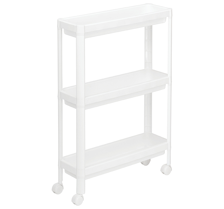 Этажерка узкая 3-х секционная  на колесах М2704