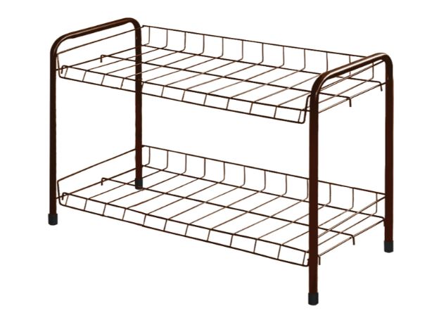 Этажерка 3 для обуви 2 полки 435х660х300 медный антик ЭТ3