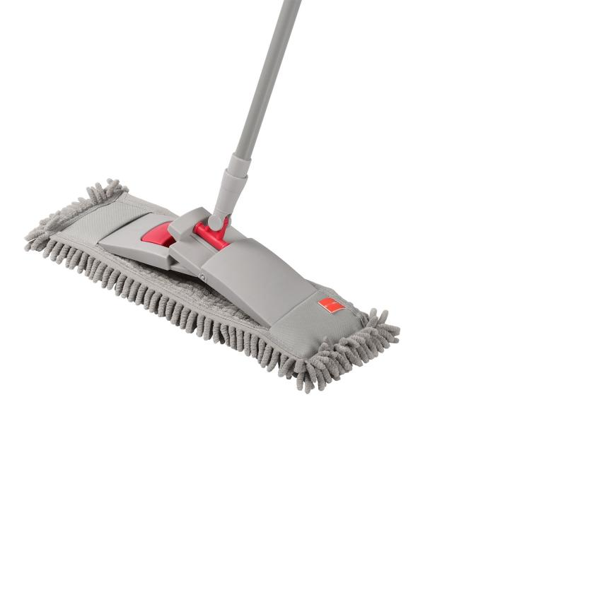 Швабра Морм-4 Маттео телеск.ручка микроф. серый/красный 75446 Швабра Морм-4 Маттео телеск.ручка микроф. серый/красный 75446