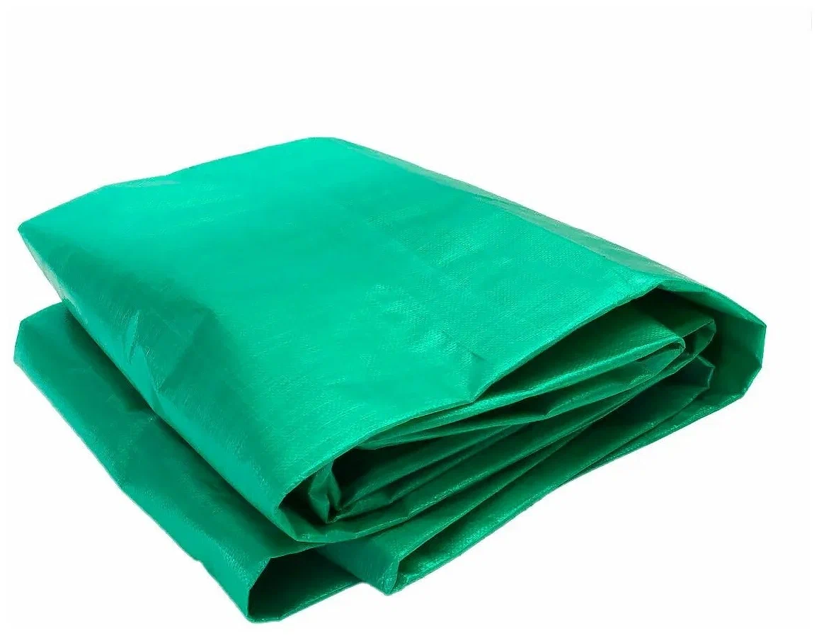Тент укрывной 3x6м 120г/м2 полимер зеленый