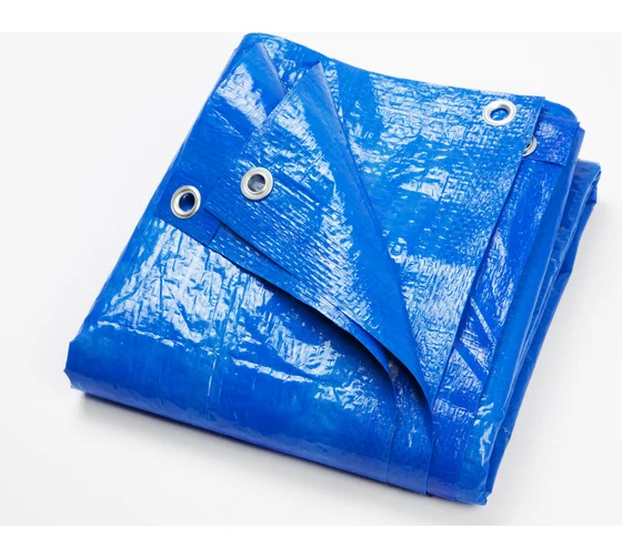 Тент укрывной 3x6м 75г/м2 п/п синий Тент укрывной 3x6м 75г/м2 п/п синий