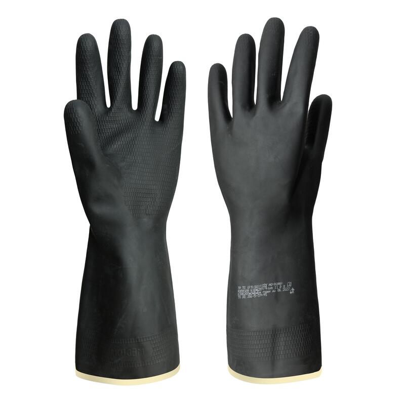 Перчатки резиновые черные тип2