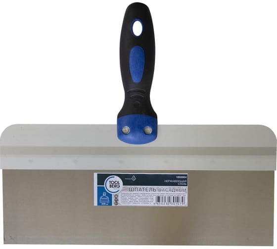 Шпатель Toolberg фасадный нерж.сталь 300мм двухк.ручка 1203504