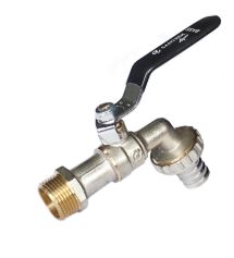 Кран вода 1/2" с носиком руч. PN15 SANTREK Aqua Base