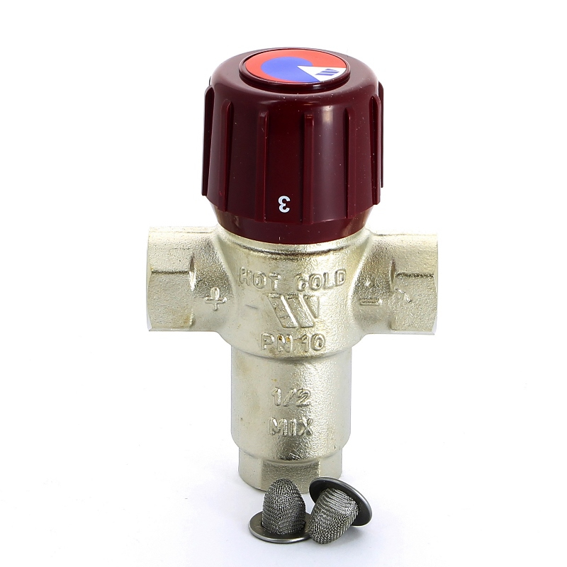 Термостатический клапан 1/2 г/г/г центр.смещ 42-60гр AQUAMIX WATTS