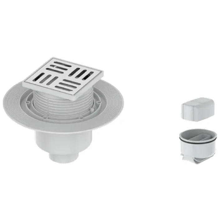 Трап GAPPO 50 G81010-51 горизонтальный, латунь 100x100 мм сатин Трап GAPPO 50 G81010-51 горизонтальный, латунь 100x100 мм сатин