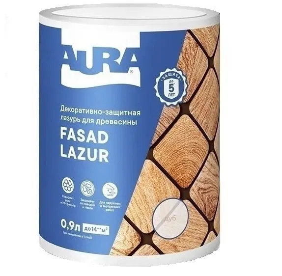 Антисептик Aura Fasad Lazur дуб 0,9л