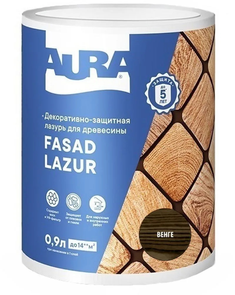 Антисептик Aura Fasad Lazur венге 0,9л