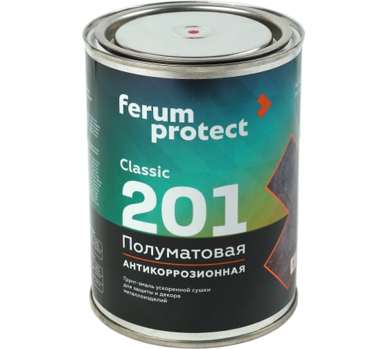 Грунт-эмаль 3в1 Ferumprotect-201 шоколад 0,9кг