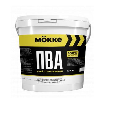 Клей ПВА MOKKE строительный 0,75кг