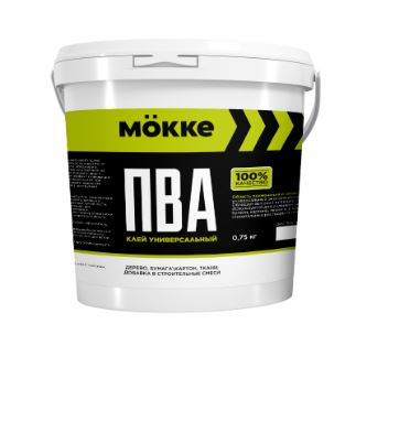 Клей ПВА MOKKE универсальный 0,75кг