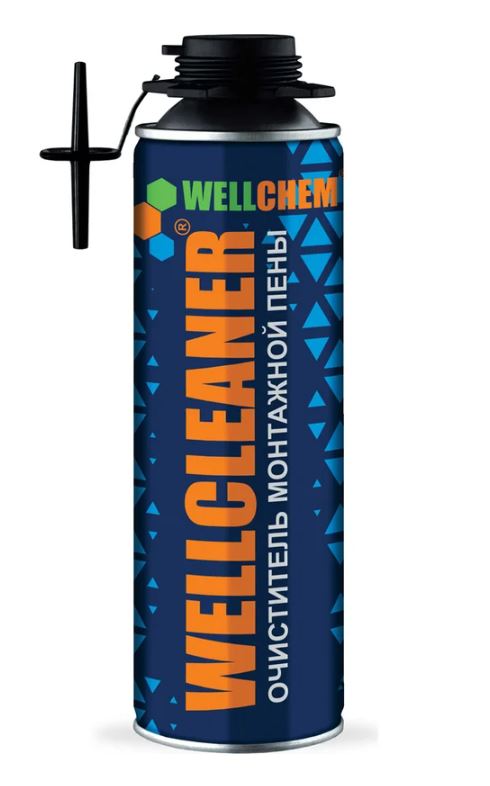 Очиститель монтажной пены WELLCLEANER 650мл
