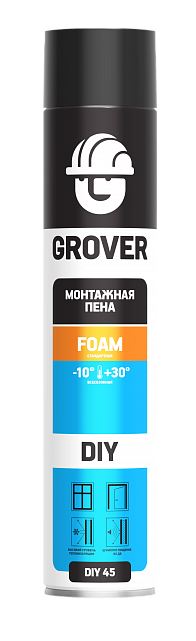 СО Пена монтажная Grover DIY45 стандарт всесезон 0,75л