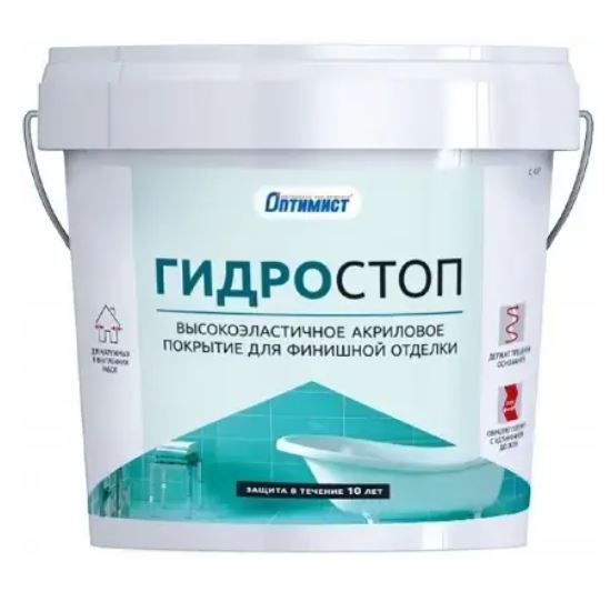 Покрытие акр.эласт. С407 HydroFix Оптимист д/фин.отдел.1,5кг