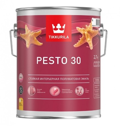 Краска Tikkurila PESTO 30 A п/мат 0,9л