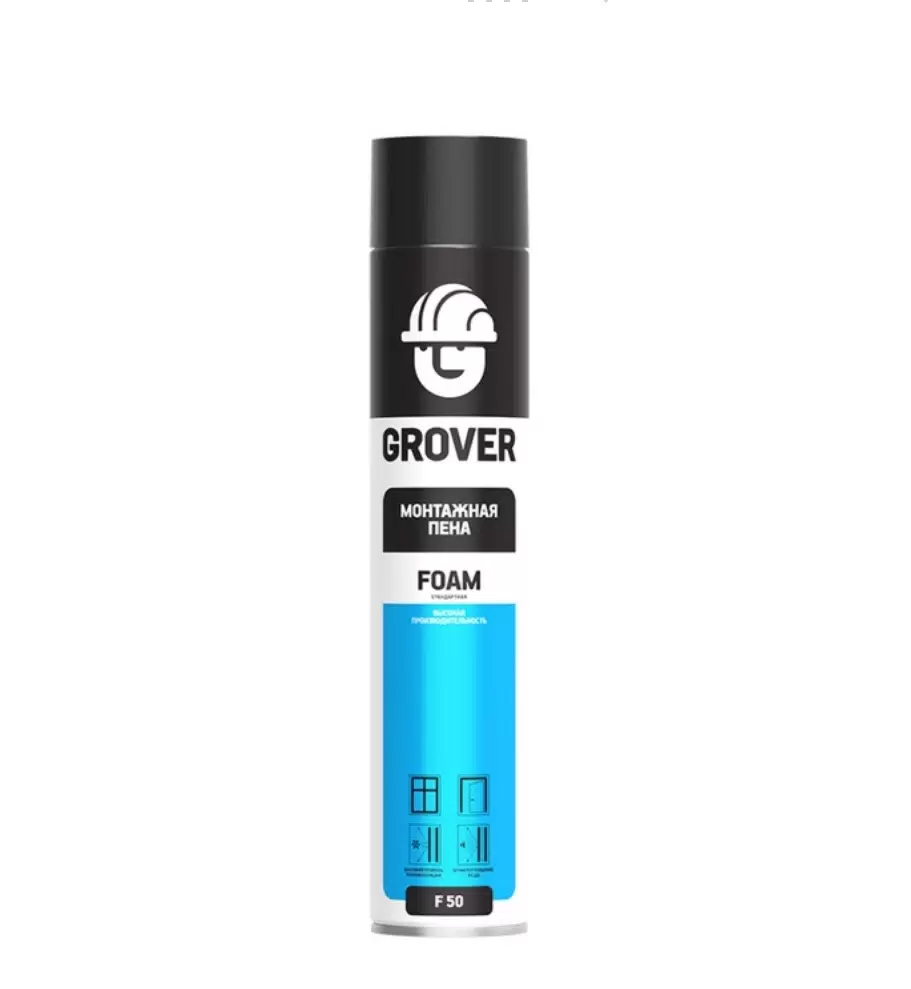 Пена монтажная GROVER F25 ST станд. 350мл всесезон.