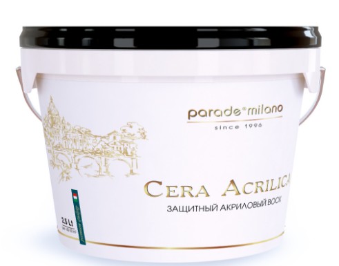 Декоративный защитный воск PARADE Cera Acrilica 0,9л