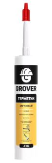 Герметик акрил. GROVER SA100 силикониз.бел 280мл