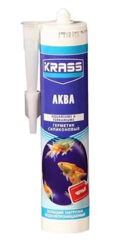 Герметик KRASS сил.д/аквариума чер 300мл