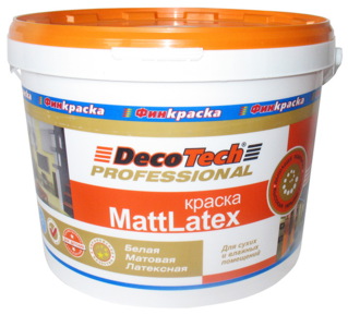 Краска в/э DecoTech маттлатекс 13,5кг