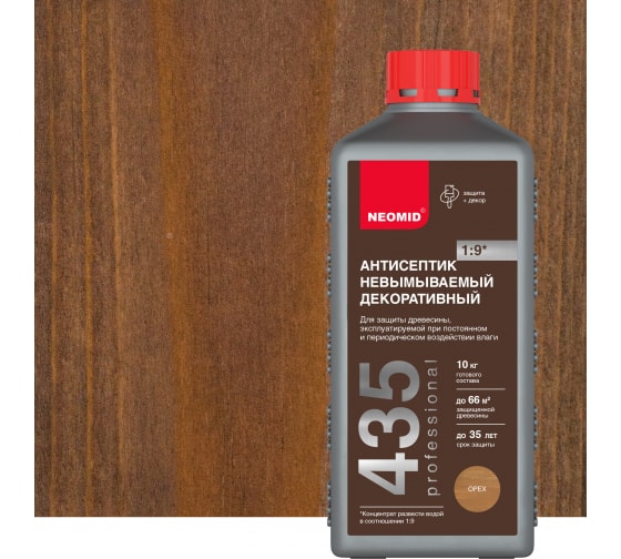 Антисептик декоратив. Неомид 435 Eco концентр.1:9 1кг