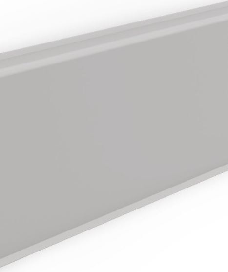 Плинтус напольный из ПВХ Идеал Дюра прям.80 002 св.-сер.2,2м