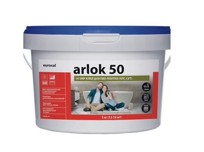 Клей Arlok 50 д/ПВХ плитки LVT,SPC 5кг