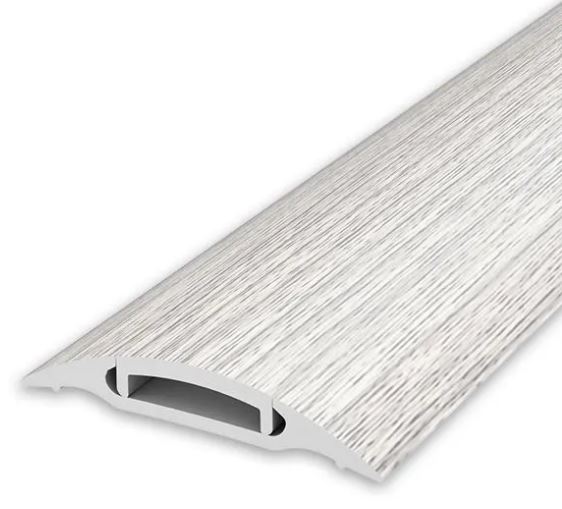 Порог Идеал с монтажным каналом 36мм 1,6м Ясень серый