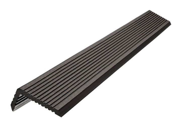 Угол торцевой Варяжский композит 70*35*3000 Антрацит