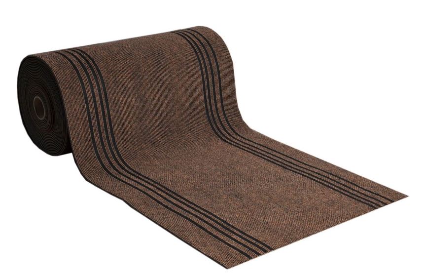 Дорожка Синтелон 1м Стейз URB 711 коричневый