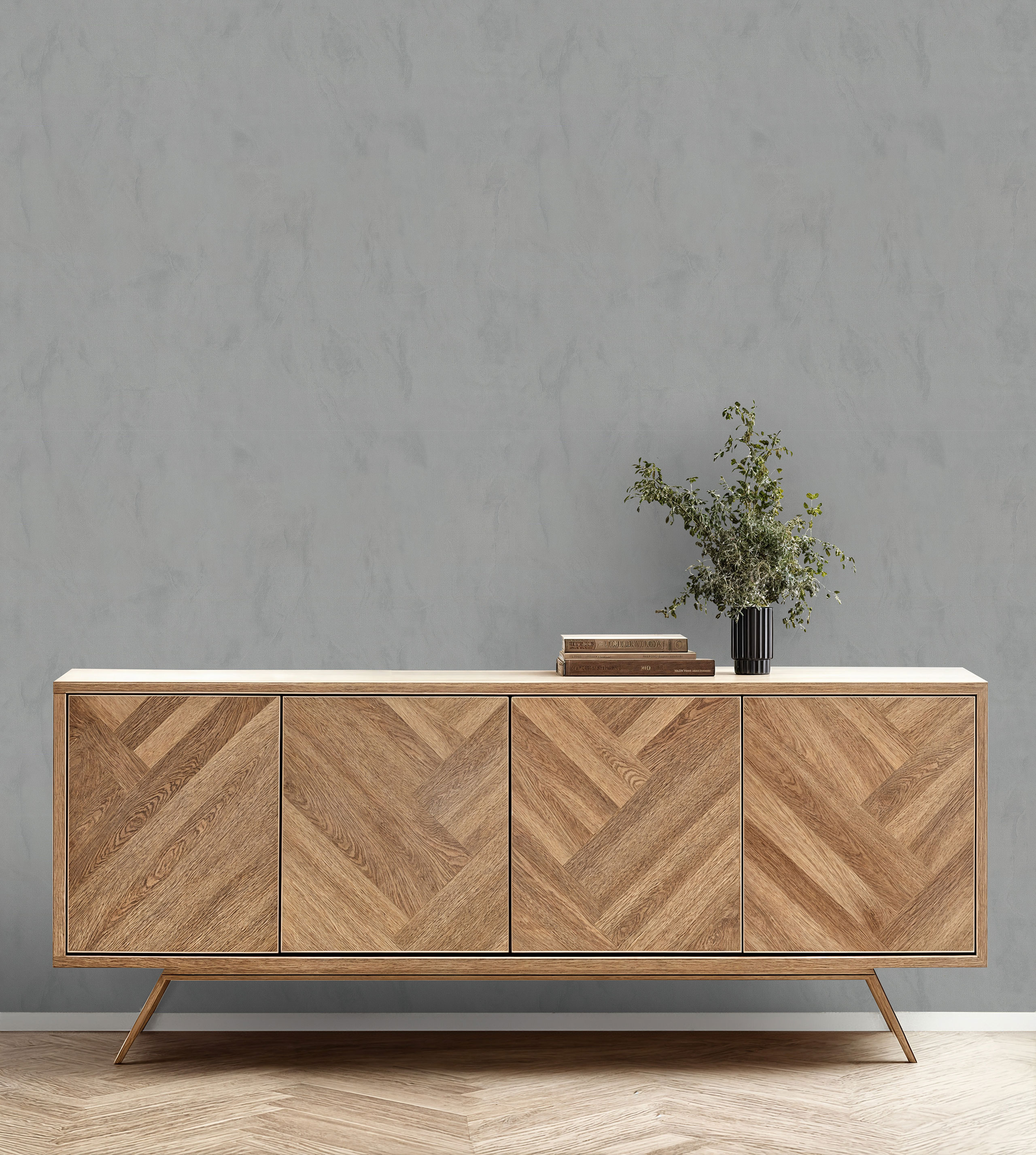 Обои флизелиновые Euro Decor 7297-22 Ray серые 1.06x10м