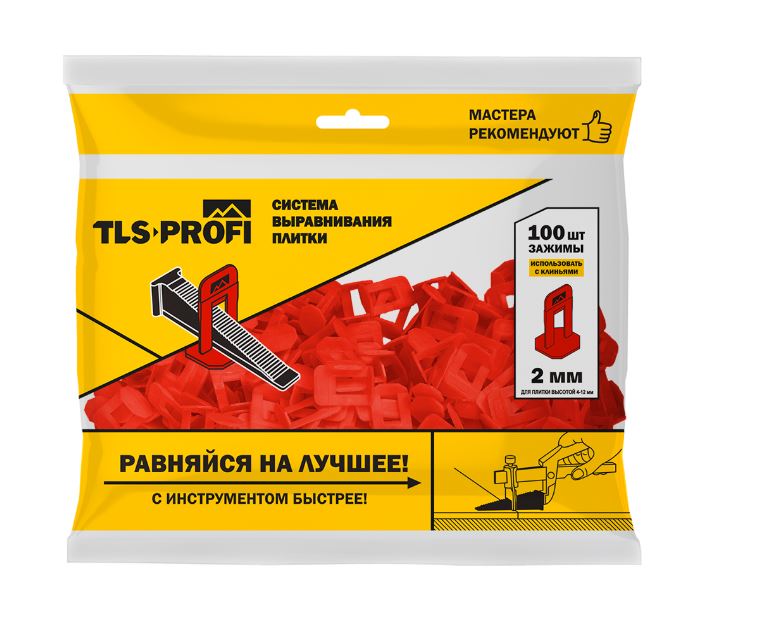 Зажим 2 мм TLS-Profi 100 штук