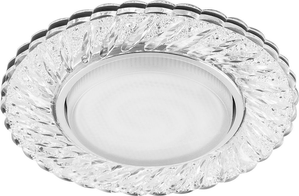 Светильник Feron CD4021 15W SMD 4000K GX53 прозрачный хром 29474