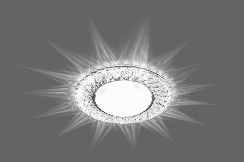 Светильник Feron CD4021 15W SMD 4000K GX53 прозрачный хром 29474