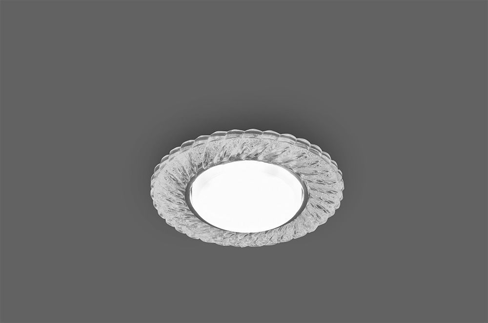 Светильник Feron CD4021 15W SMD 4000K GX53 прозрачный хром 29474