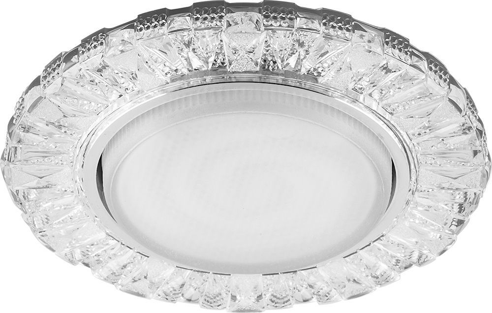 Светильник Feron CD4023 15W SMD 4000K GX53 прозрачный/хром 29476