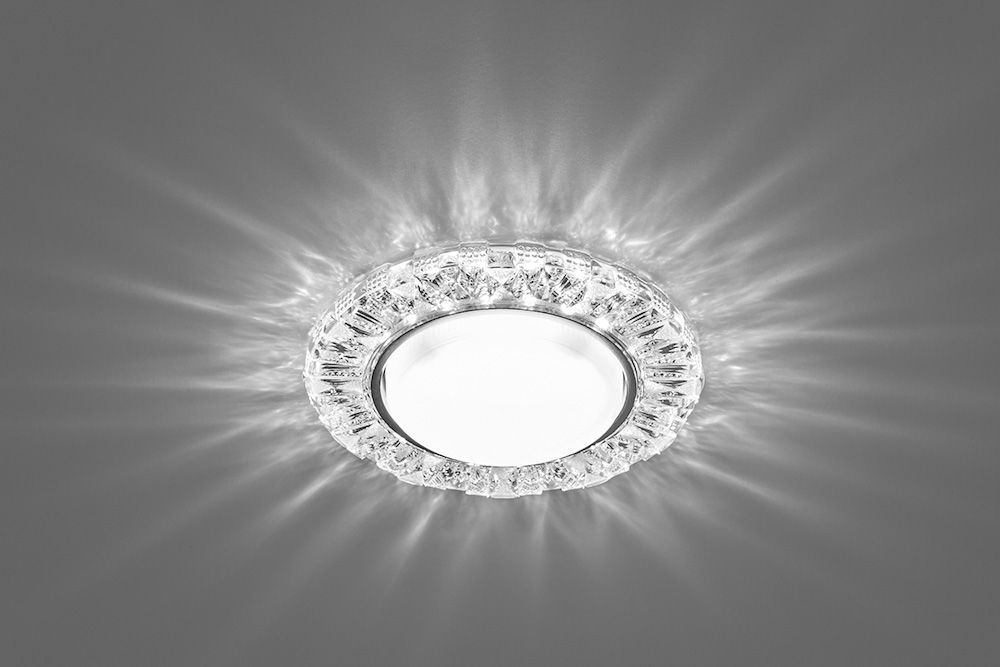 Светильник Feron CD4023 15W SMD 4000K GX53 прозрачный/хром 29476