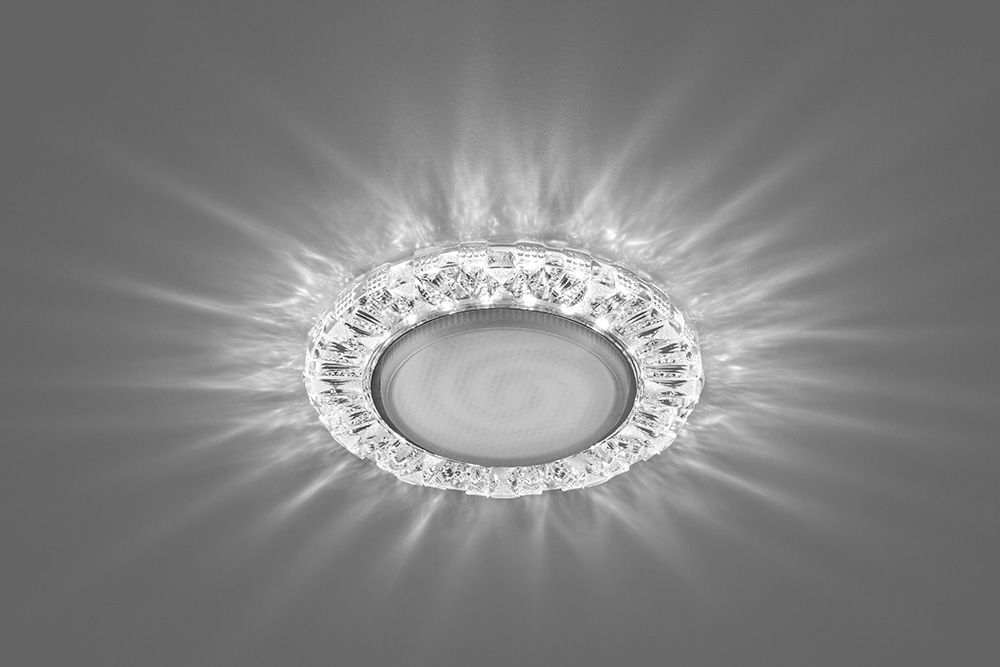 Светильник Feron CD4023 15W SMD 4000K GX53 прозрачный/хром 29476