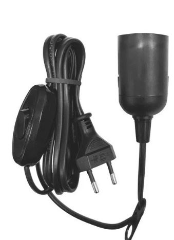 Переносной светильник DORI (патрон для лампы E27 + шнур 2 м + вилка + выключатель)