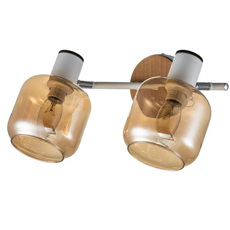 Спот Escada 10177/2A E14х40W White/Chrome/Wood