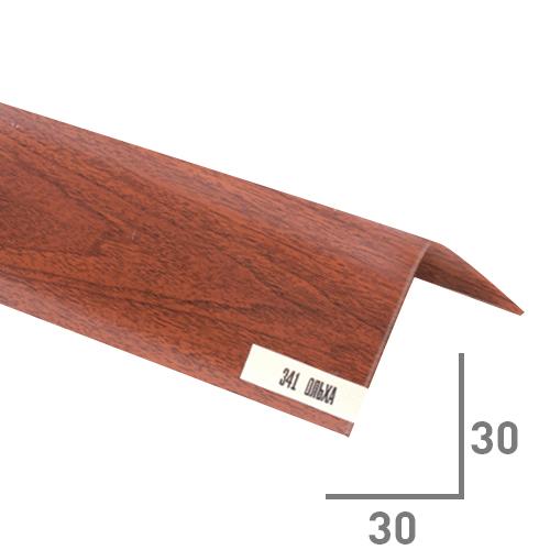 Уголок ПВХ 30х30 Идеал ольха 2.7м Уголок ПВХ 30х30 Идеал ольха 2.7м