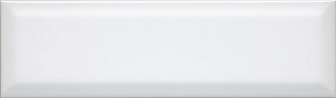 Плитка настенная Аккорд 8,5x28,5 белая грань 9010