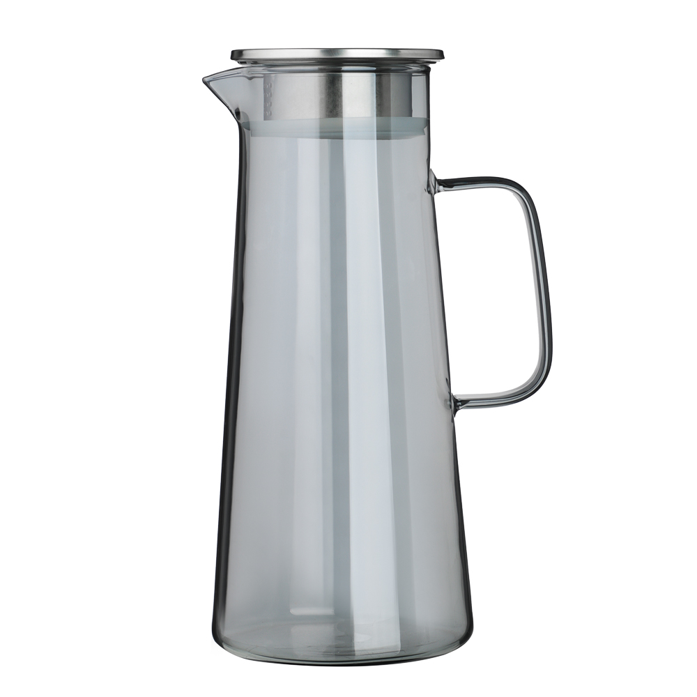 Кувшин Satoshi графит 1,8л стекло с мет.фильтром 4482 Кувшин Satoshi графит 1,8л стекло с мет.фильтром 4482