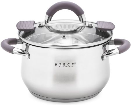 Кастрюля Teco 2,1л нерж.сталь 16см TC-C2100-01G