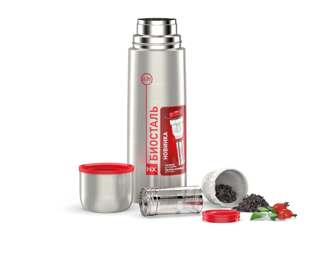 Термос БИОСТАЛЬ проб.ситечко NX-750Z 750мл у/г